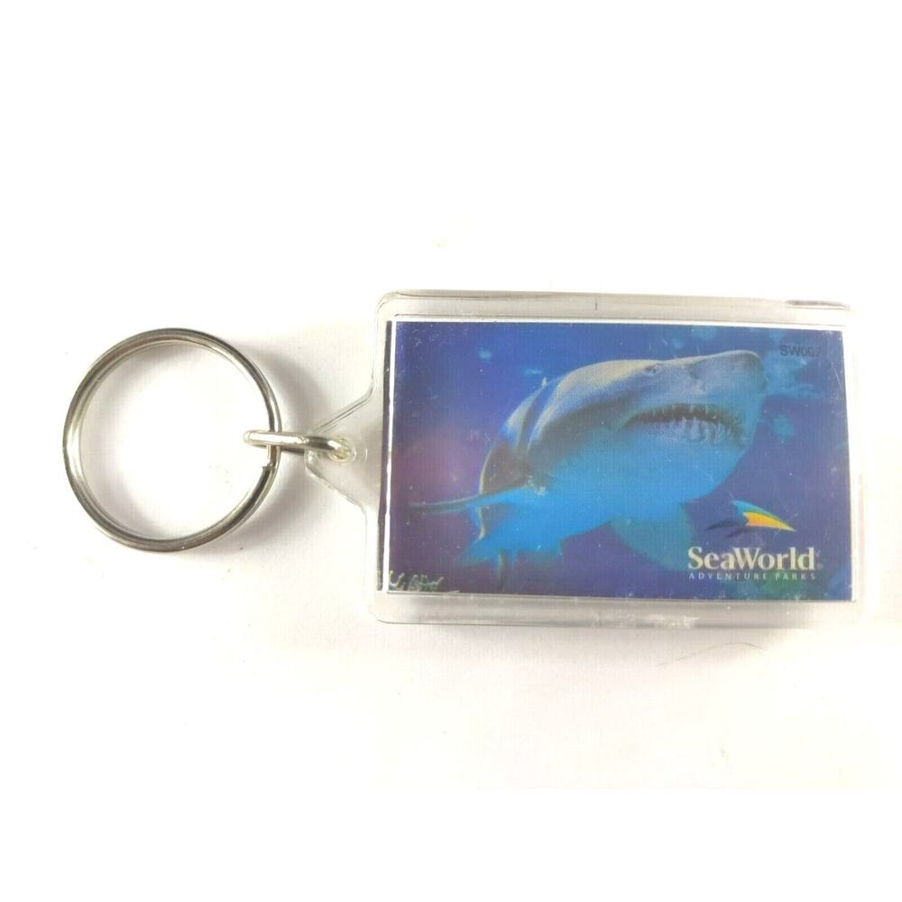 Sea World Shark Keychain Ring